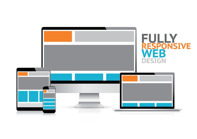 20821892 - responsive web design concept in electronic devices